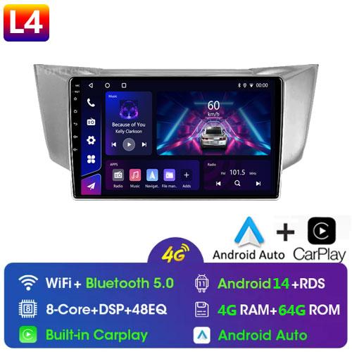 For Lexus RX300 RX330 RX350 RX400H 2003-2014 Android Car Radio Auto Stereo Multimedia Player GPS Navigation Carplay Touch Screen