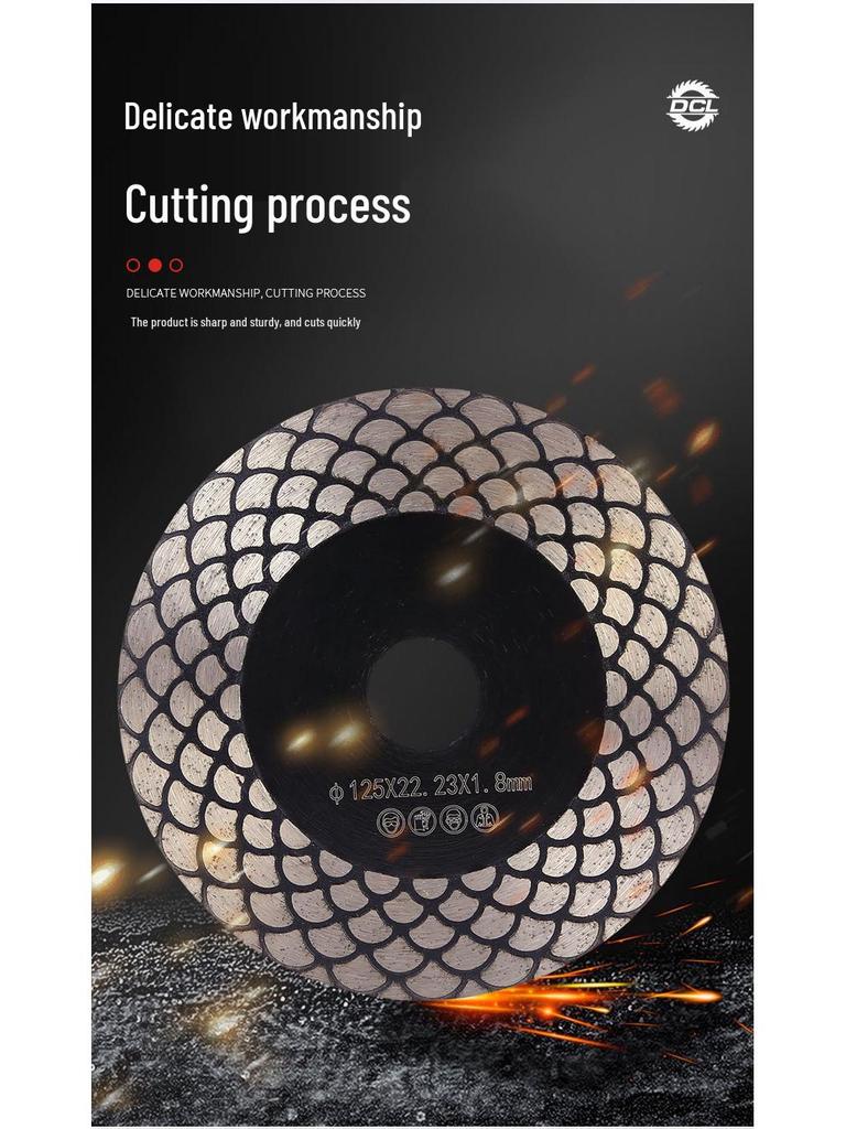 Dual-Use Football-Shaped Diamond Saw Blade for Cutting & Grinding Stone and Ceramic Tiles