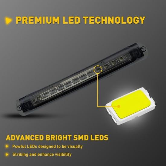 For 97-2003 Ford F150 00-05 Ford Excursion LED 3Rd Third Brake Lights Cargo Lamp