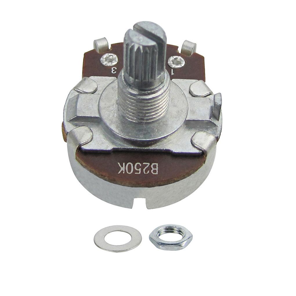 FLEOR 12PCS Full Size 15mm Short Shaft Guitar Potentiometers Pots A250K /B250K /A500K /B500K for ELectric Guitar Bass