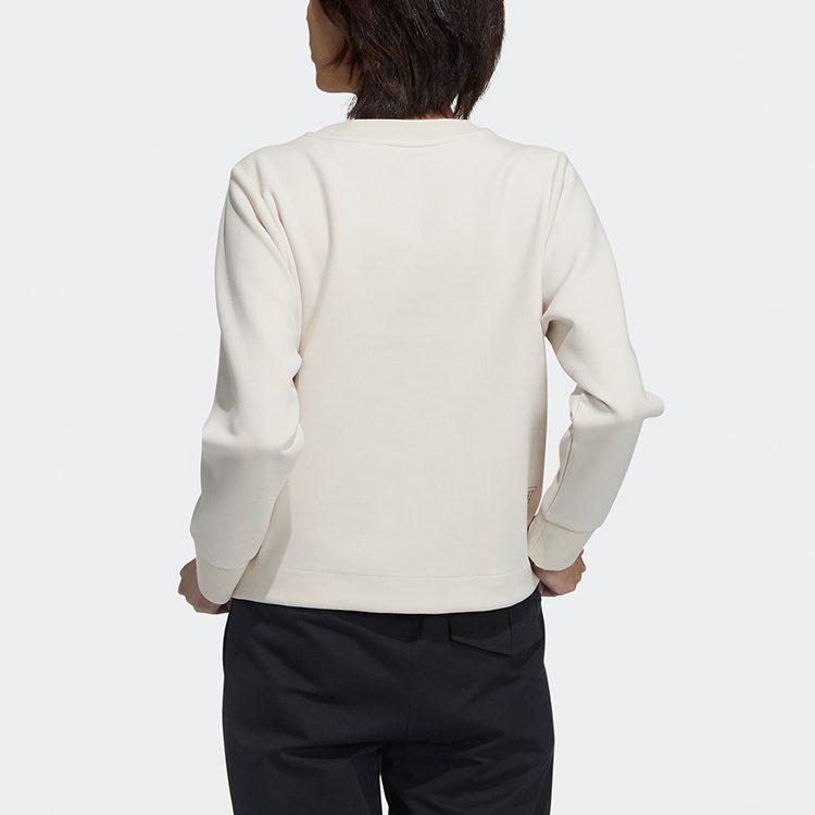 adidas Sweatshirts Women's White Crew Neck Moderate Regular GP0728