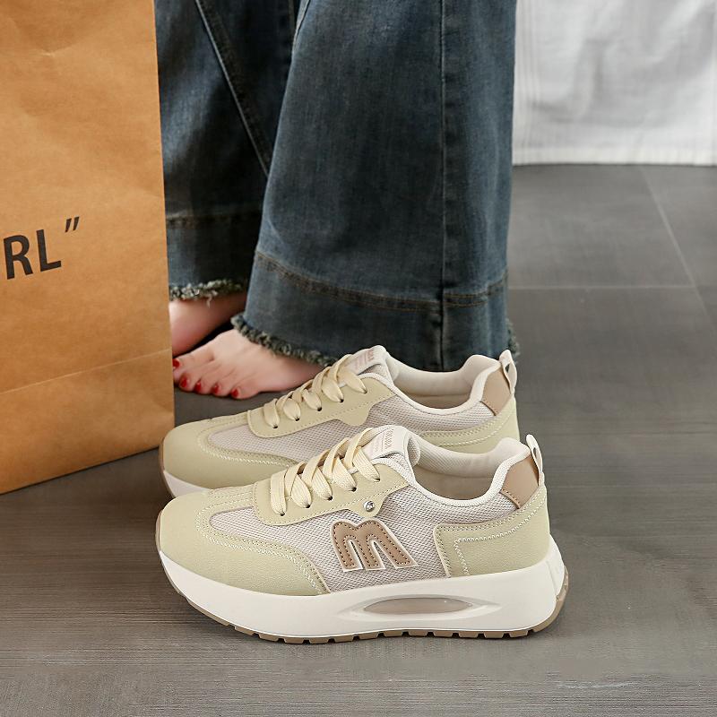 Fashion CRLAYDK Summer Womens Sneakers Walking Mesh Casual Tennis Lace Up Platform Ladies Shoes Comfortable Fashion Sport Trainers
