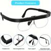 1pc Headband Magnifier - Hands-Free, Interchangeable 1.5X, 2.5X, 3.5X Magnifying Goggles for Reading, Close Work, Jewelry, Hobby, Crafts
