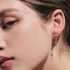 EPOQUE_DROP CHAIN HOOP EARRING