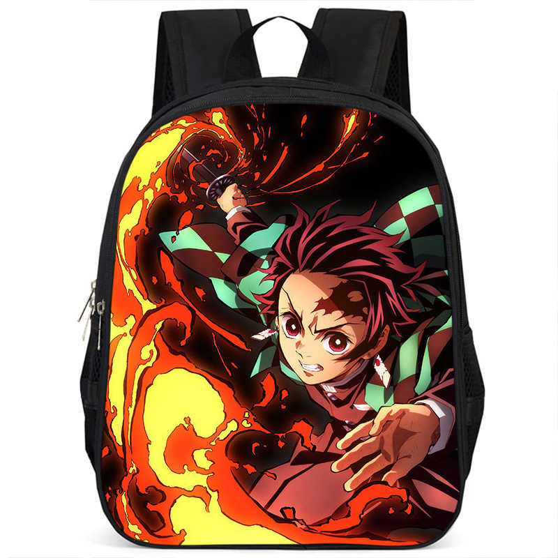 Japan cartoon comics Demon Slayer Pillar Training Arc Student Large Capacity School Style Backpack 7545