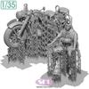 Sol Model WKII Deutscher KS750 Militärmotorrad mit 1 Motorrad 3D-Drucker MM877 1/35 Soldat, Bausatz, (Motorrad)