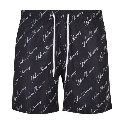 

Urban Classics Mens Script Logo Swim Shorts XL чорний
