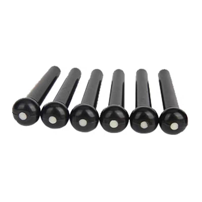 Wooden Guitar Bridge and String Pins for Folk Guitar чёрный