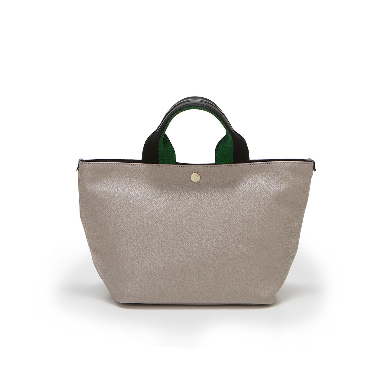 SCOTCH GRAIN Plain Tape Handle Tote Greige [Breath TOPKAPI] Two-Tone Bag, Small,