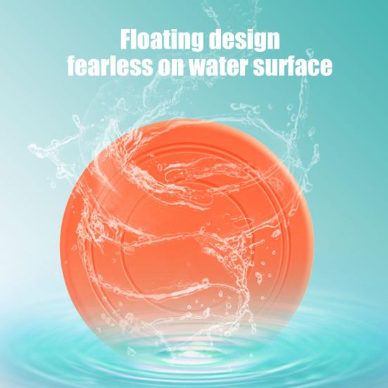 Flying Disc Pet Toy Food-Grade Silicone Bite-Resistant Waterproof Pet Chew Toy Dog Mouth Protection Toy