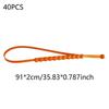 Zip Tie Tire Chains 40 Pieces Adjustable Wheel Cables Winter Traction Tire Belt for Winter Ice Muddy Roads Vehicles Trucks SUVs