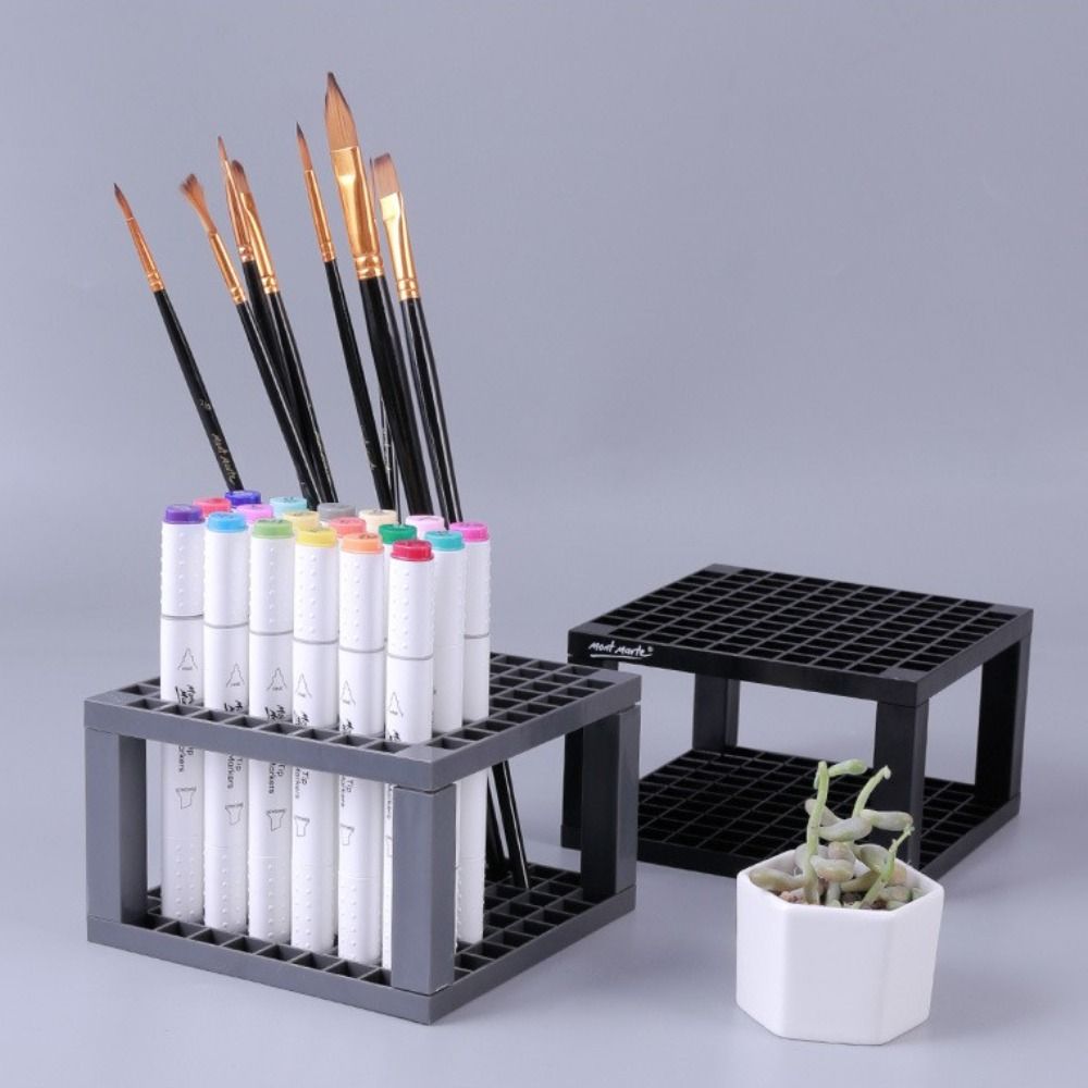 Colored Pen Gallery Pigment Pen Pencils Holder Art Brushes Organizer Paint Brushes Storage Rack