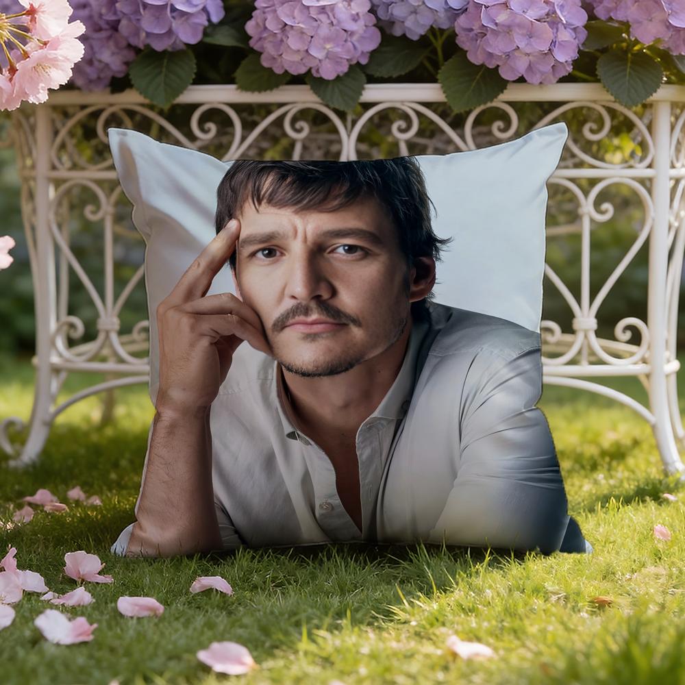 

New P-Pedro P-Pascal Cushion Cover Home & Car Dual-Scene Pillow Cover: Reversible for Premium Comfort 30cmx30cm