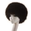Imitation fox fur round flat top imitation fur hat thickened autumn and winter fluff Russian Mongolian hat thermal ear protection hat