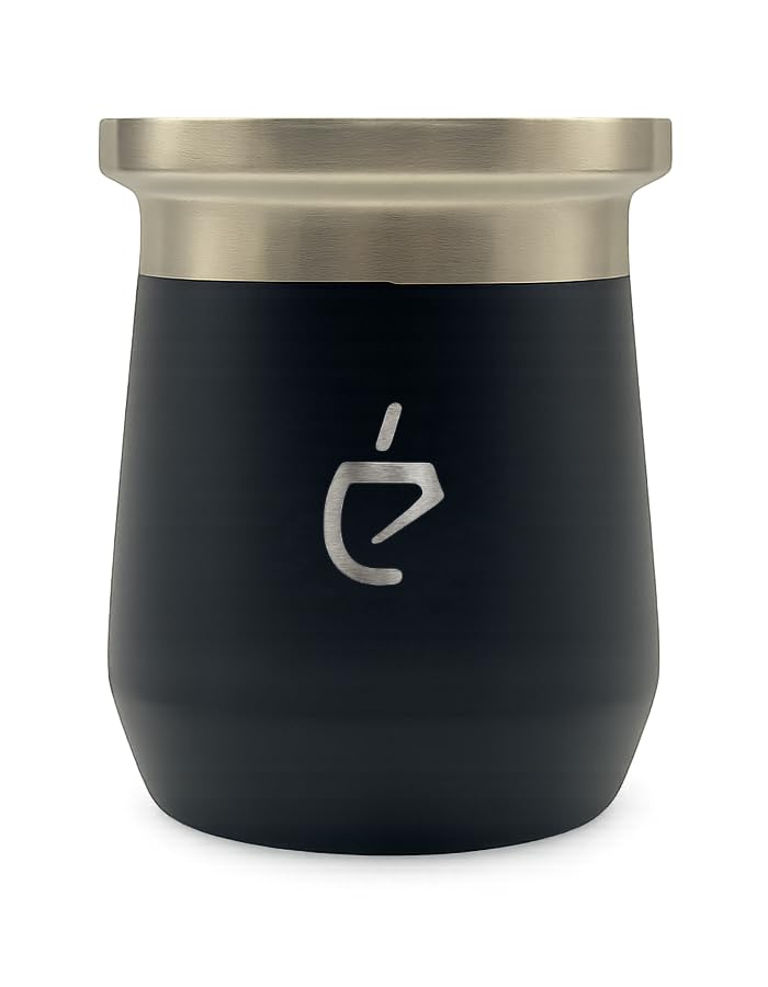 Rewolucyjny zestaw yerba mate termolid dualflow black pro: matero, bombilla