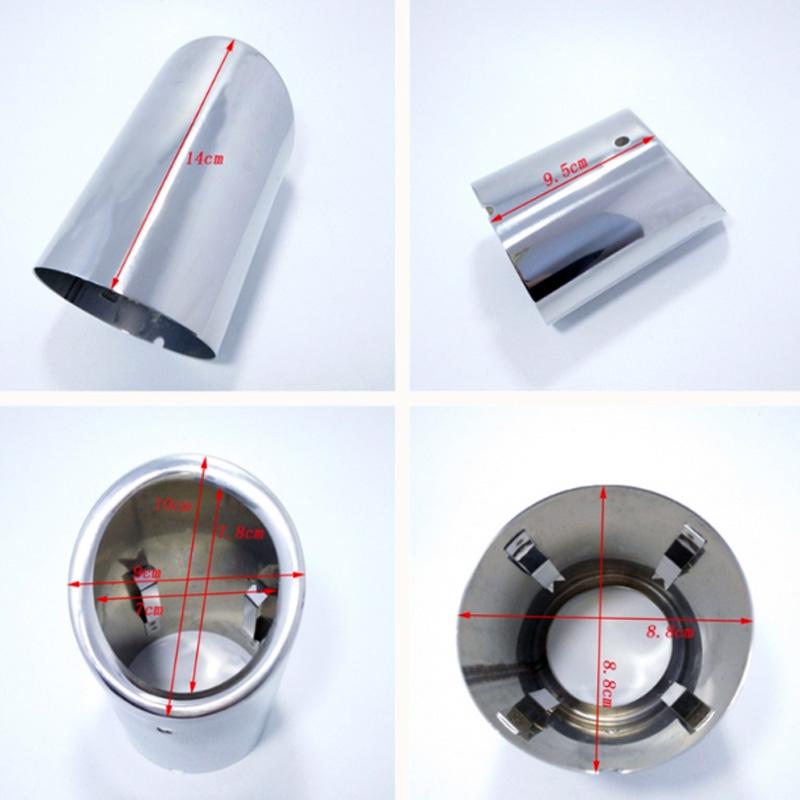 Exhaust Tip Tail Pipe Muffler for Mazda CX-5 Cx 5 Cx5 Kf 2012 2013 2014 2015 2016 2017 2018 2019 Stainless Steel Car Accessories