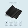 SATECHI Vegan Leather Desk Mat, Double-Sided Large Mouse Pad, Waterproof Leather, for Gaming, Office, and Remote Work (68 x 31.5 x 0.3cm) (Black)
