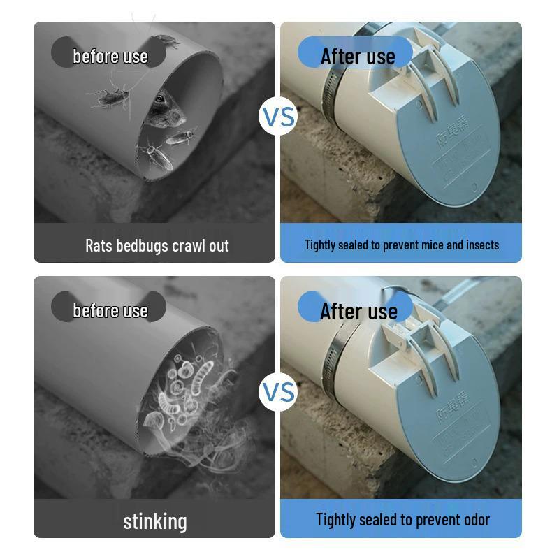 PVC Drainage Pipe Anti-Odor Check Valve Sealing Cover Floor Drain