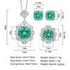 WNFU Women's Jewelry Set, Paraiba Green, Copper