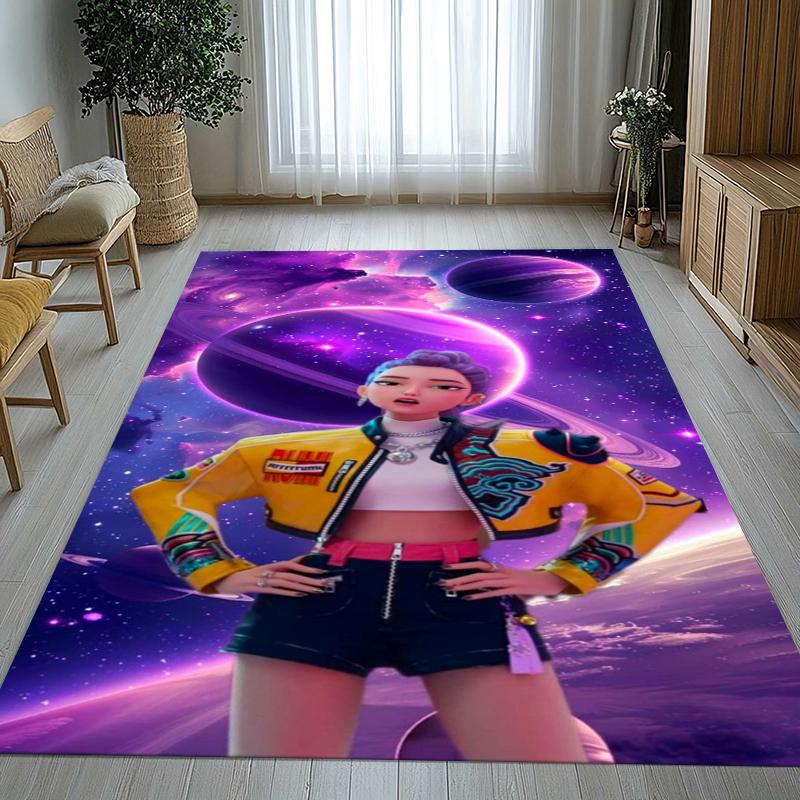 K-Pop Demon Hunters Golden Saja Boys Living Room Non-Slip Area Rug Soft Carpet for Bedroom Playroom Sofa,Home Decor Doormat