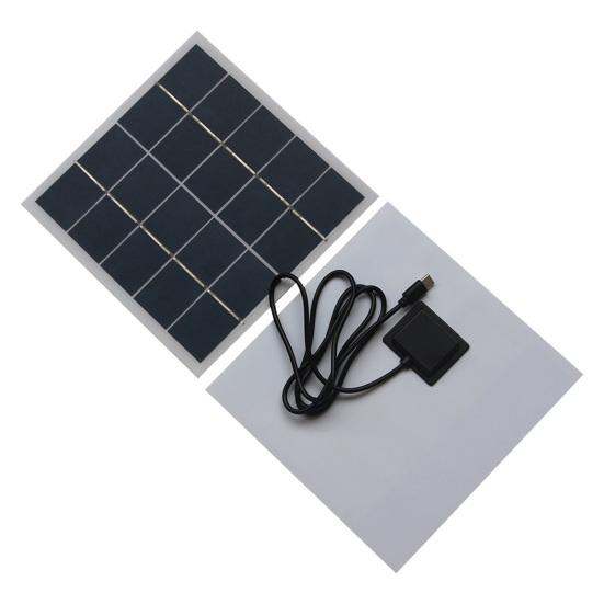 4W 12V Solar Panel Portable Lightweight Type-C Outdoor Security Camera Mobile Phone Light Toy 3.7-5V