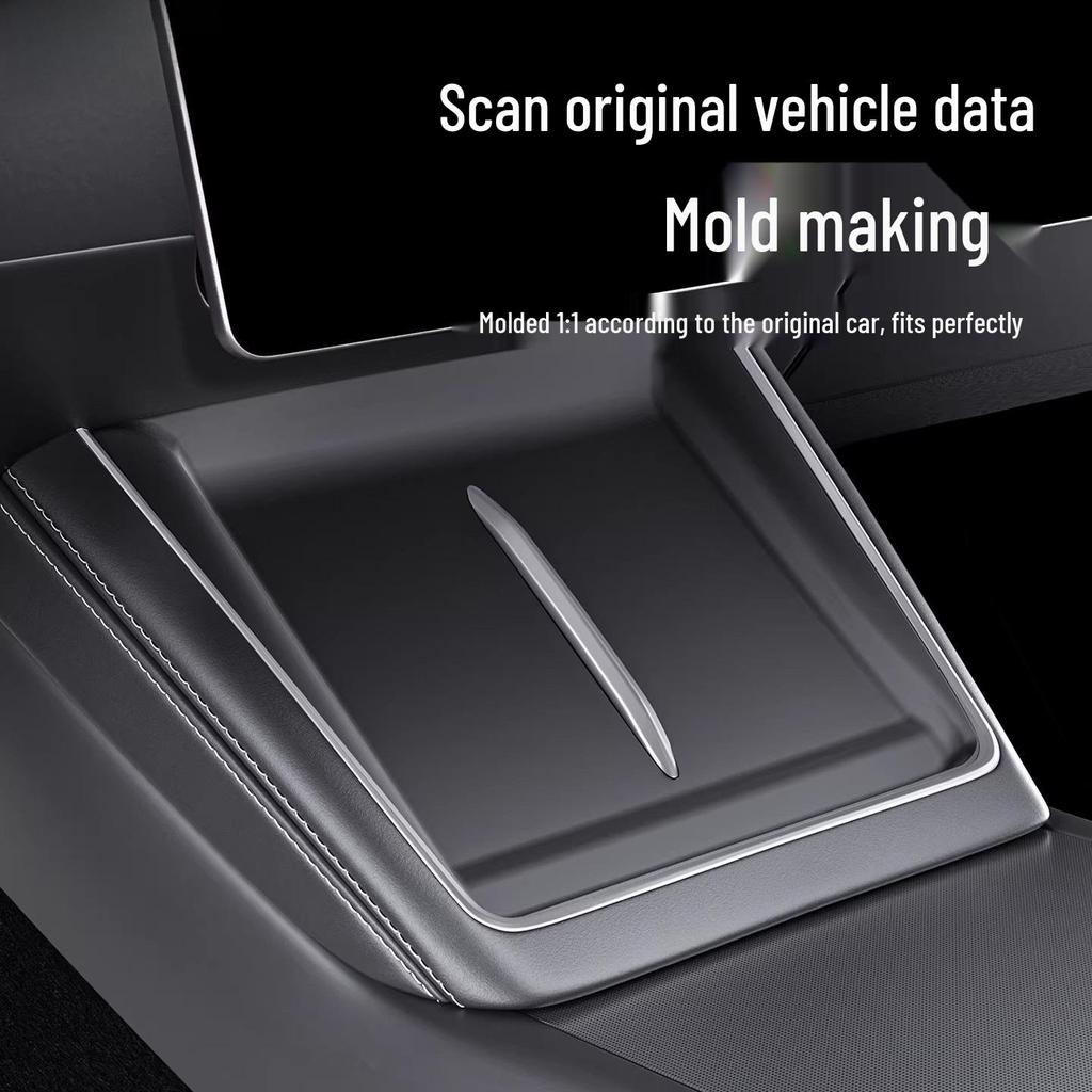 Compatible Silicon Anti-Slip Wireless Charging Pad for Tesla Model Y Central Console