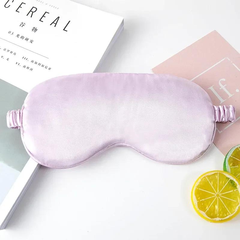 Hedvábná řasenka Sleep Eye Mask Soft Sleeping Eye Cover Multicolor Night Dream Blackout Oční náplasti pro ženu Muž, aby lépe spal