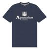 Aquascutum Mens Bordeaux Big Logo T-Shirt