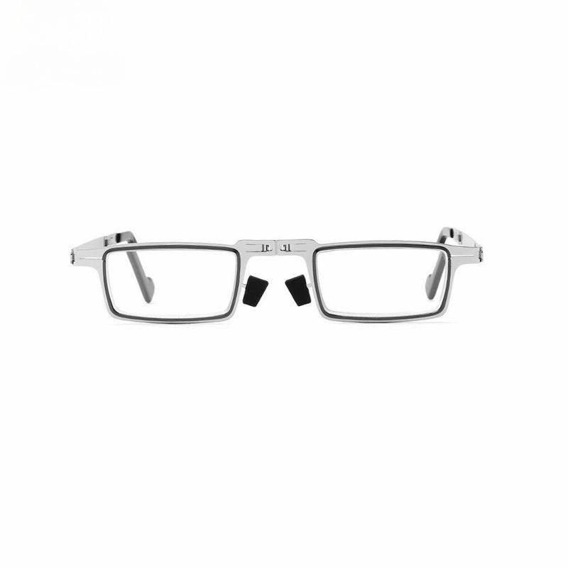 Metal Folding Screwless Reading Glasses Anti-blue Light Portable Fashionable Men's and Women's Reading Eyeglasses