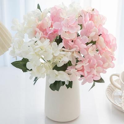 Artificial Flowers Silk Hydrangea Home Vase Table Bonsai Party Home Garden Wedding Bridal Bouquets DIY Stage Gift Box Decoration