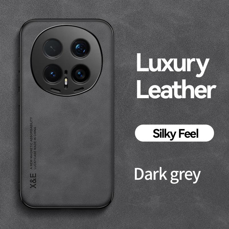 Luxury Leather Case For Honor Magic 8 Pro 7 6 5 Pro X7d X70 X70i GT Pro Cover With Metal Plate Support Car Hold Cover Capa Funda