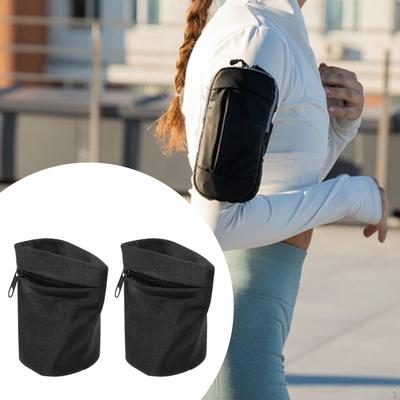 2 Stück Handgelenktaschen mit Reißverschluss Handgelenkband Handgelenktasche für Laufen Sport Tennis