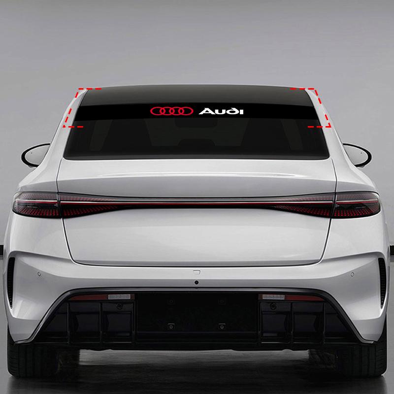 1Pcs Car Front Windshield Emblem Stickers Front and Rear Decorative For Audi S8 TT A4L A6L RS3 RS4 RS5 RS6 C6 S3 S4 S5 S6 S8 A7 A8 A3 A4 A5 Q3 Q5 Q7