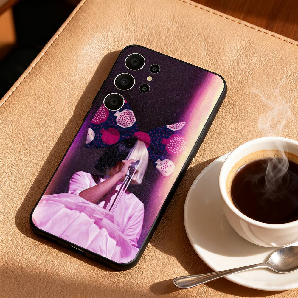 

Singer S-Sia-T-Titanium Phone Case For Samsung S25,24,23,22,30,21,10,9,Ultra,Plus,Lite,FE Black Soft Case Samsung S22plus5G