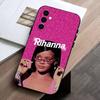 Singer-R-Rihanna  Phone Case Black Silicone Soft For Samsung Galaxy A73,A72,A71,A70,A53,A52,A51