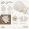 Ruched Pleated Detachable Cuffs Fingerless Gloves Nail Art Accessories Lace Fake Sleeves Cuffs Crystal Bow Chiffon Sleeves