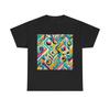 Unisex Adult T Shirt Retro Pattern Geometric Funk Art Print