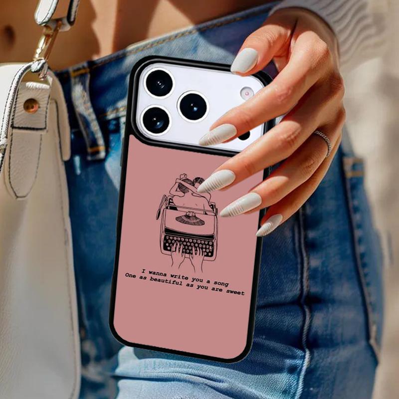 Aesthetic Quote Girly Phone Case For iPhone 17 Air 14 15 13 12 Max Cover For Apple 14 15 16 16e 11 Pro Max Plus Coque