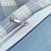 Brushed Cotton Plaid Bedding Set - Includes Duvet Cover, Bed Sheet, and Pillowcase