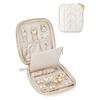 Modern PU Jewelry Box Storage Space Lid Stylish Jewelry Organizers Leather Texture for Home Decors and Daily Use