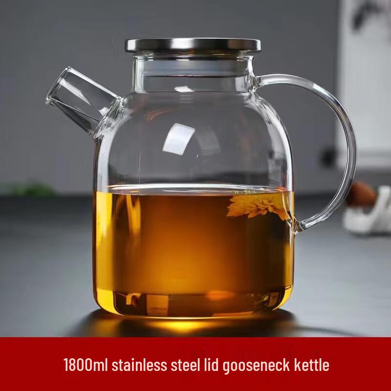 Heat-Resistant Glass Cold Water Pitcher with Lid