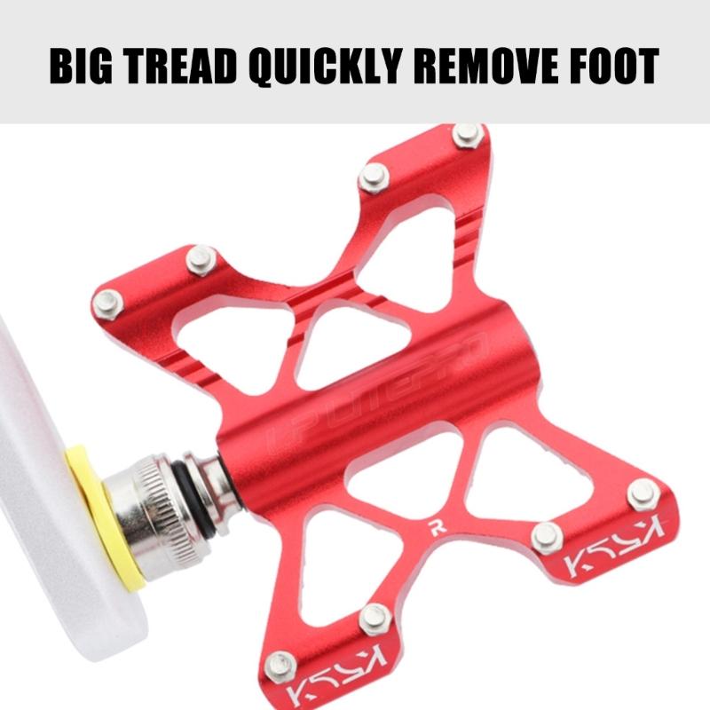 Aluminum Quick Releases Bicycles Pedals, 9/16Inch Flat Pedals Antislip Lightweight Dustproof Mountain Bicycles Pedals