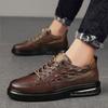 Men's Casual Shoes Luxury Brand Thick Bottom Sport Shoes Fashion Crocodile Pattern Business Shoes Comfort Walking Men Sneakers