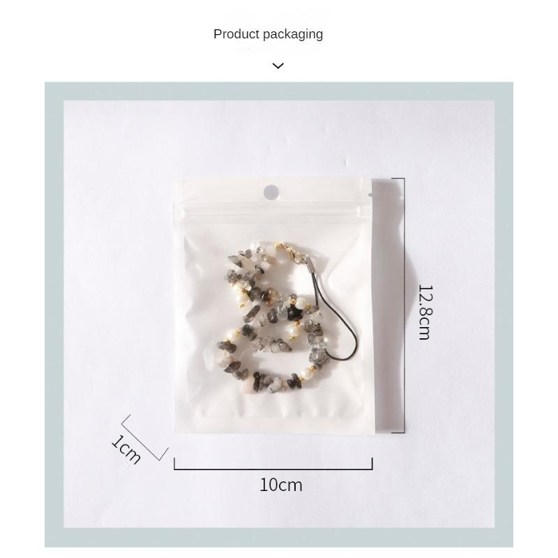 Kreativní personalizované menšiny Kreativní korálkový přívěsek na mobilní telefon Nové dámské oblečení Přírodní kámen Ametyst Štěrkový Šňůrka na mobilní telefon