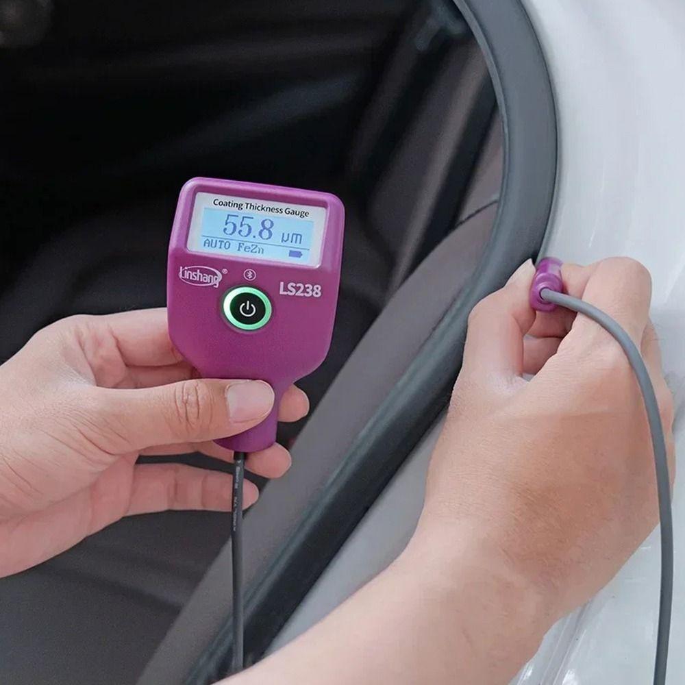Three Color Liquid Crystal Display Car Paint Coating Thickness Tester  Checking Auto Coating