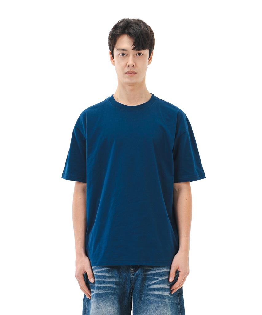 Leukeoseuteom The Essential 18S Plain Short Sleeve T-Shirt (Dark Blue)