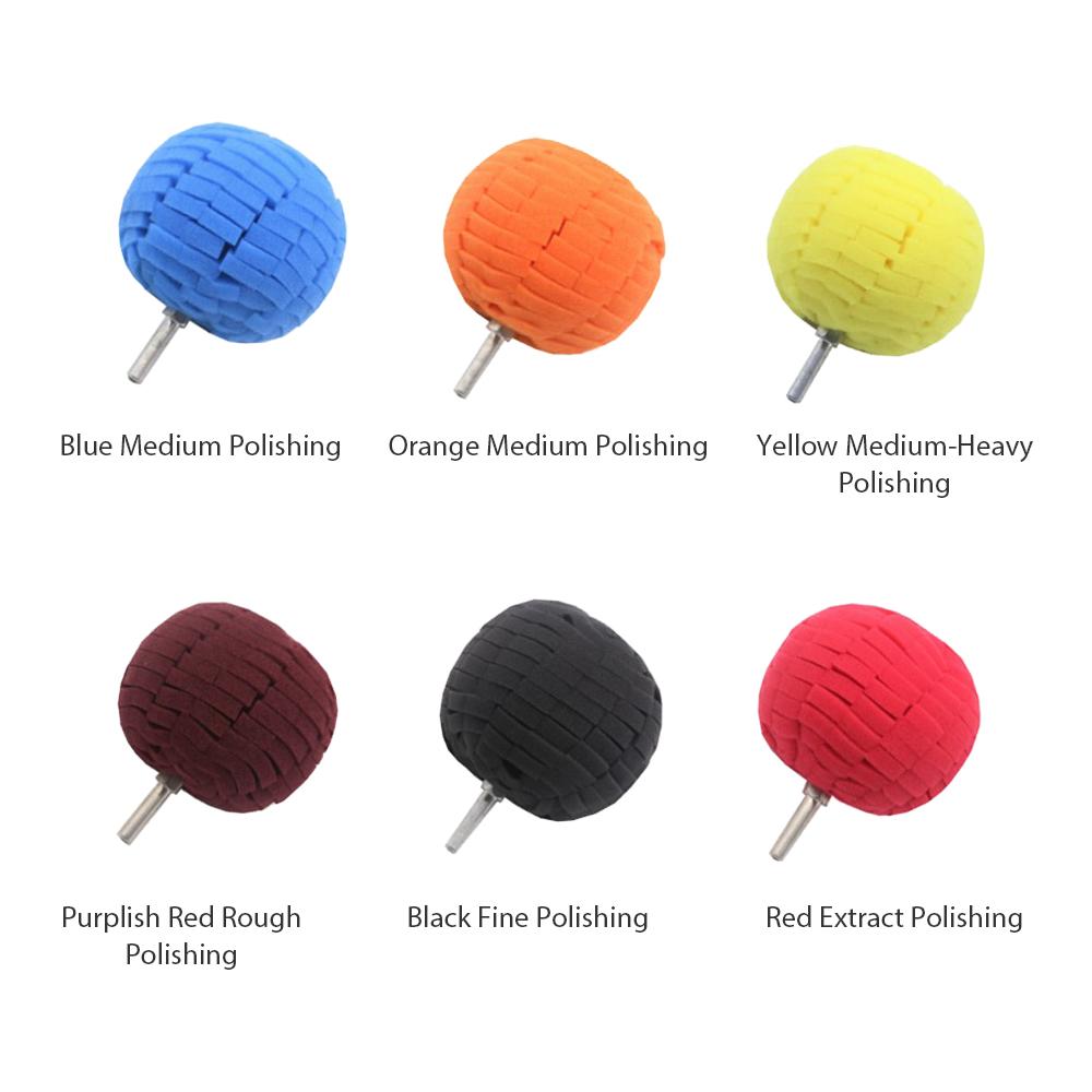 Polishing Sanding Abrasive Ball 3 Inch Buffering Wheel Diameter with 1/4 Inch Shank for Mirror