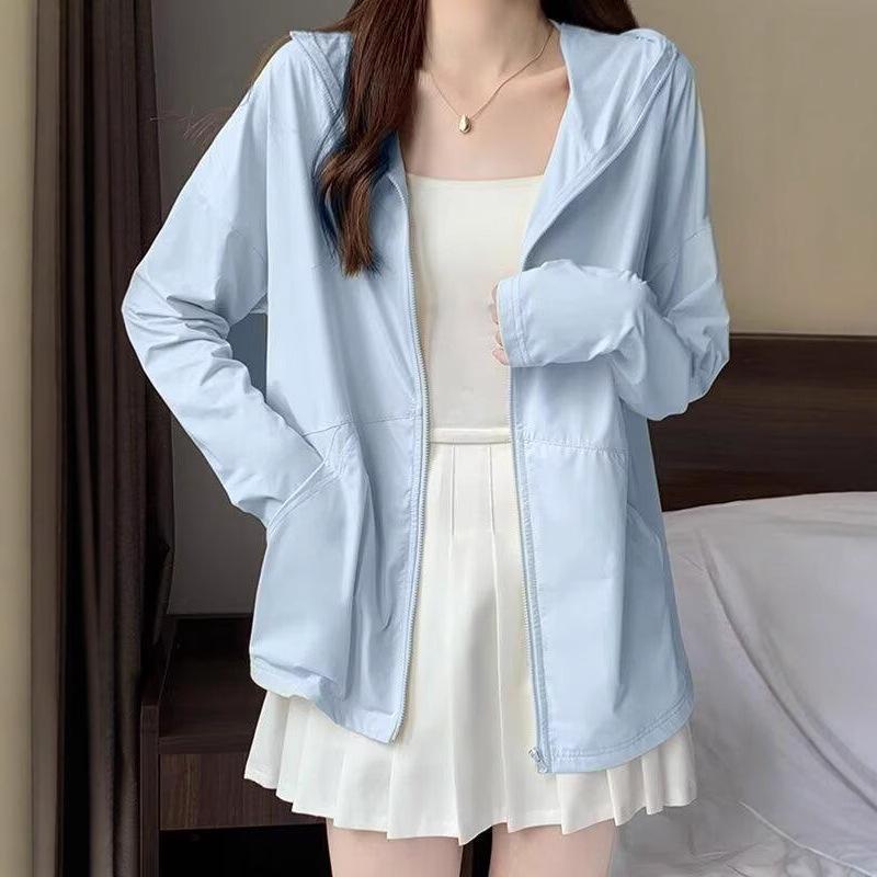 Sommer Eis Seide Sonnenschutz Hoodie für Outdoor Radfahren