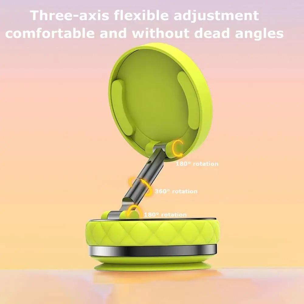 360°Rotation Vacuum Suction Cup Phone Holder Hands-Free Rotatable Phone Bracket  Multi Scene Use