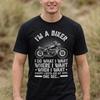 Biker T-Shirt | Funny Motorcycle Graphic Tee, Garment-Dyed Cotton